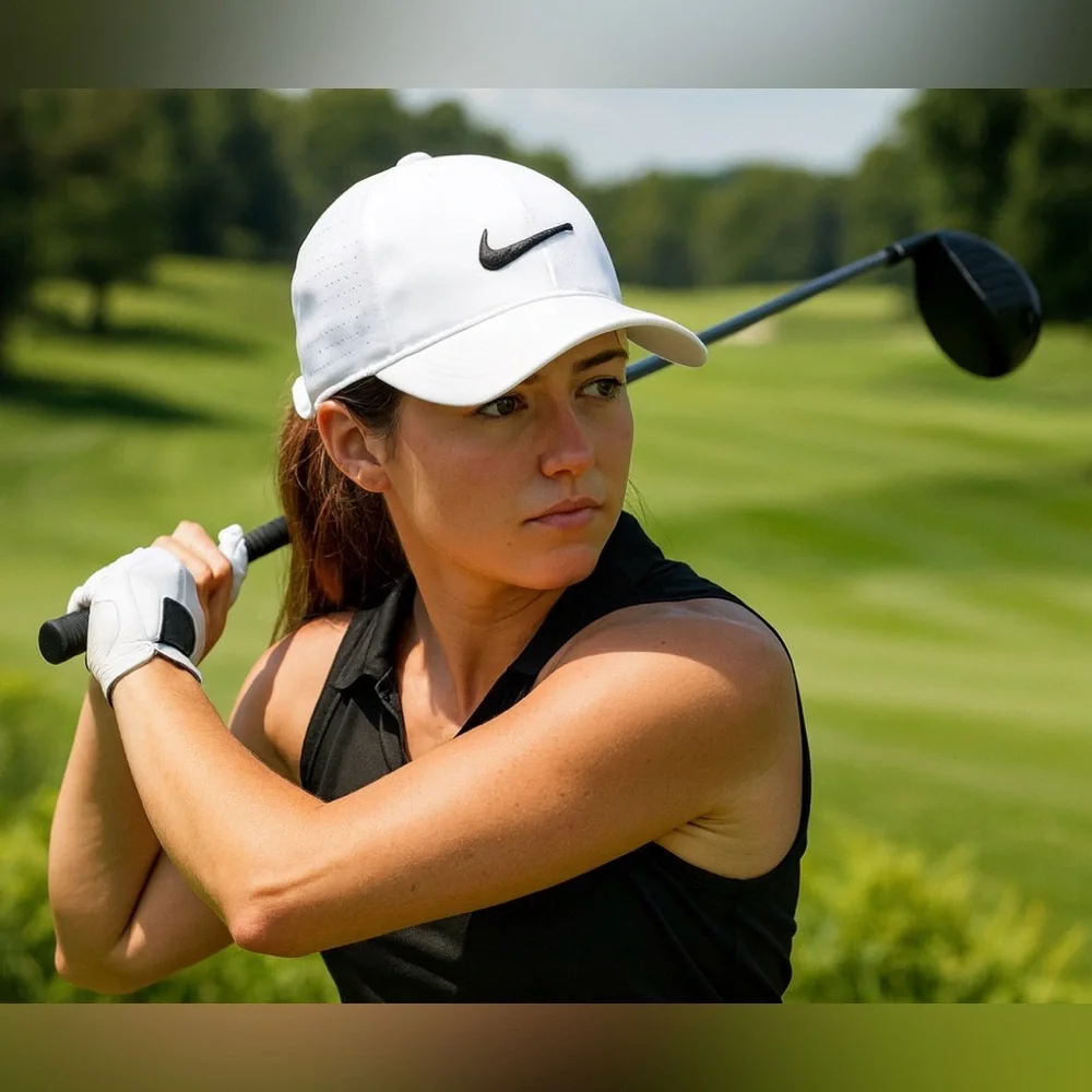 Nike Golf Women's White StrapBack Breathable Hat